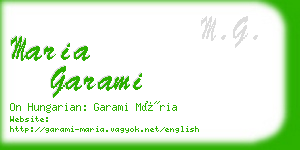 maria garami business card